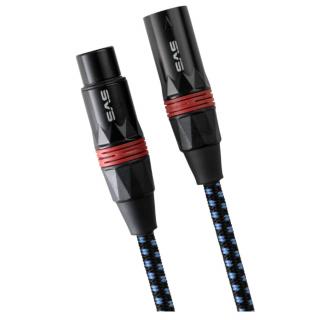 SVS SOUNDPATH BALANCED XLR CABLE 1 m (XLR kábel pre vyvážené prepojenie medzi komponentmi. Pozlátené kontakty (24K), 5 vrstiev tienenia (cena za pár))