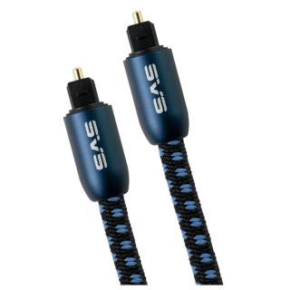 SVS SOUNDPATH DIGITAL OPTICAL CABLE 3 m (Optický kábel, Toslink, pozlátené kontakty (24K), hliníkové prevedenie konektorov, bavlnený oplet, priemer kábla 7mm)