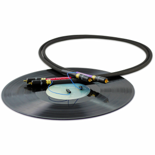 Tellurium Q Black Diamond Turntable RCA 1.5m (Vysokokvalitný gramofónový kábel, dĺžka 1.5m)