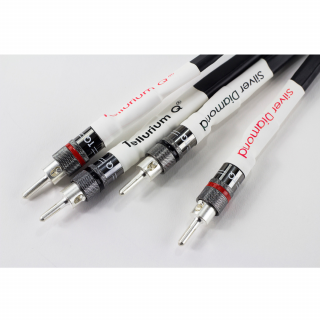 Tellurium Q SILVER DIAMOND SPEAKER CABLE 2m (Vysokokvalitný reproduktorový kábel, dĺžka 2m)