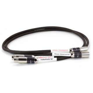 Tellurium Q SILVER DIAMOND XLR CABLE 1.5m (Vysokokvalitný XLR kábel, dĺžka 1.5m)