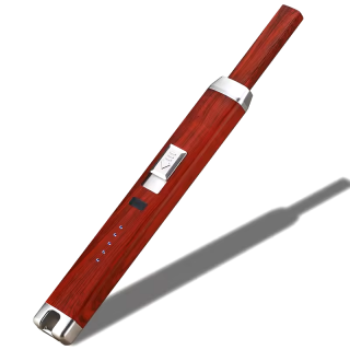 Handy 887 plazmový zapaľovač USB / červené drevo (Krbový - kuchynský BBQ kovový elektrický plazmový zapaľovač, USB nabíjanie)