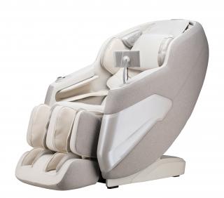 Masážne kreslo Damico Altro 3D beige (AKCIA! Dostupné cca 25.05.2025 Skutočné 3D kreslo so skenom tvaru postavy, 24 automatických programov, 6 druhov techniky masáže, dotykové ovládanie v SK jazyku, plynulé regulovanie 3D sily masáže, reflexná masáž chodi