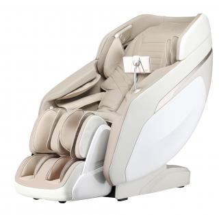 Masážne kreslo Damico Lusso 3D XXL beige (XXL vnútorné rozmery aj na 200cm výšku, 3D Air mechanika, 6 stupňov intenzity masáže, 24 automatických programov, dotykové ovládanie, zero gravity, zero space, infra vyhrievanie, reflexná masáž chodidiel, Bluetoot