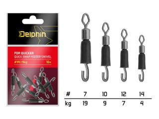 Delphin Rýchloobratlík s gumičkou Delphin FDR Quicker / 10ks (Delphin Rýchloobratlík s gumičkou Delphin FDR Quicker / 10ks)