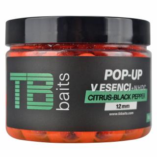 TB Baits Plávajúce Boilie Pop-Up Citrus - Black pepper + NHDC 65 g (TB Baits Plávajúce Boilie Pop-Up Citrus - Black pepper + NHDC 65 g)
