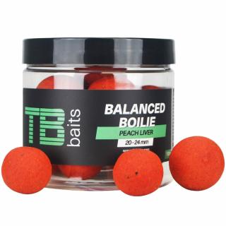 TB Baits Vyvážené Boilie Balanced + Atraktor Peach Liver 100 g 20-24 mm (TB Baits Vyvážené Boilie Balanced + Atraktor Peach Liver 100 g 20-24 mm)