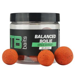 TB Baits Vyvážené Boilie Balanced + Atraktor Spice Shrimp 100 g 20-24 mm (TB Baits Vyvážené Boilie Balanced + Atraktor Spice Shrimp 100 g 20-24 mm)