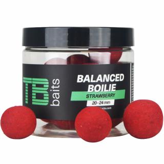TB Baits Vyvážené Boilie Balanced + Atraktor Strawberry 100 g 20-24 mm (TB Baits Vyvážené Boilie Balanced + Atraktor Strawberry 100 g 20-24 mm)