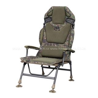 Trakker Křeslo komfortní s područkami - Levelite Camo Longback Chair (Trakker Křeslo komfortní s područkami - Levelite Camo Longback Chair)