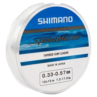 Ujímaný Vlasec Shimano Speedmaster Surf Taper ld Clear 10x15m 0,26-0,57mm (Ujímaný Vlasec Shimano Speedmaster Surf Taper ld Clear 10x15m 0,26-0,57mm)