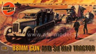 88mm Flak Gun &amp; Tractor airfix 02303