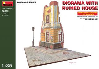 Diorama with Ruined House (Diorámová podložka s ruinami domu)