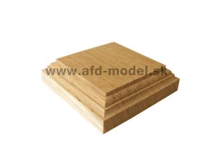 Drevený podstavec buk 12 x 12 x 2,8 cm (Bez povrchovej úpravy)