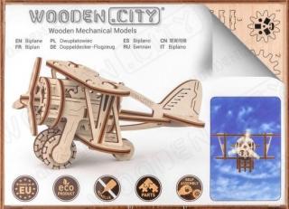 Dvojplošník-Biplane Wooden-city