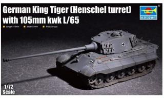 German King Tiger (Henschel turret) with 105mm kwk L/65 Trumpeter 07160