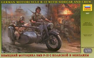 German Motorcycle R-12 with Sidecar