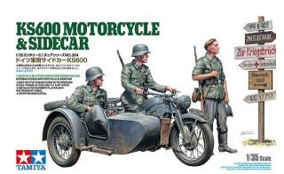 KS600 motorcycle &amp; Sidecar &amp; Sidecar tamiya 35384