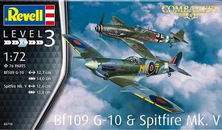 Messerschmitt Bf 109G-10 &amp; Supermarine Spitfire Mk.V revell 63710