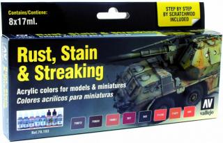 Rust, Stain &amp; Streaking (Vallejo Model Color Set)