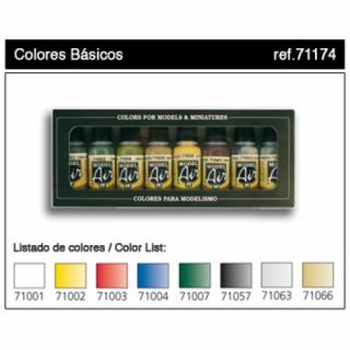 Vallejo Model Air Set - Basics Colors vallejo 71174
