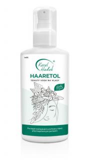 HAARETOL - tekutý vosk na vlasy - 100 ml (Na suché aj normálne vlasy, ktorým navracia lesk, zlepšuje ich elasticitu, zabraňuje nadmernej lámavosti a štiepeniu. Haaretol tiež podstatne uľahčuje rozčesávanie vlasov.)
