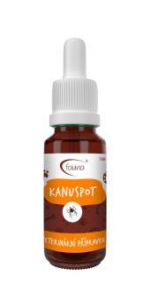 KANUSPOT - dezodoračný prípravok pre mačky a malé psy - 20 ml (Dezodoračný spot s esenciálnymi olejmi pri zvýšenom výskyte kliešťov, bĺch a hmyzu.)