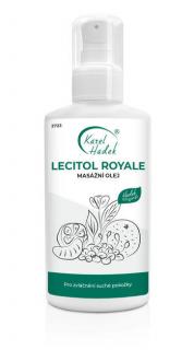 LECITOL ROYALE - telový olej pre suchú pokožku - 100 ml (Lecitínový olej s ružou a citrusom. Vhodný pri masáži, kúpeli, sprchovaní či po týchto činnostiach ako ošetrujúcí olej alebo po zmiešaní s vodou ako telové mlieko.)