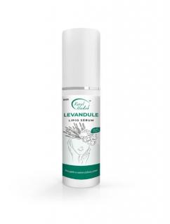 Lipio sérum LEVANDUĽA  - pre citlivú pleť - 30 ml (Jemná lecitínová emulzia kvetinovo-bylinnej vône s olejom z levandule určená na starostlivosť o citlivú pokožku. Regeneračné, antibakteriálne, protizápalové, upokojujúce a optimalizujúce účinky.)