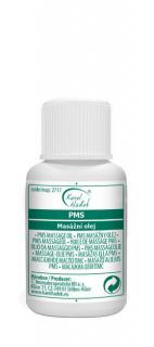 PMS - MASÁŽNY OLEJ  pri bolestivej menštruácii, prekrvujúci - 20 ml (Vďaka svojim zložkám s vysokým podielom olejov bohatých na kyselinu gamalinolenovej uvoľňuje kŕče a svalové napätie vnútorných ženských orgánov. Môže zmierniť bolesti pred a pri)