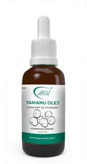 TAMANU OLEJ lisovaný za studena - 30 ml (v kozmetike vysoko cenený OLEJ TAMANU. V oblasti Indo-Pacifiku je tradične používaný na ošetrovanie kože pri rôznych ťažkostiach. Teraz je vďaka svojim nevšedným účinkom v hľadáčiku kozmetických a)