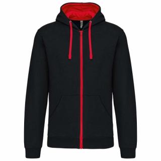 KARIBAN 466 B/R KRT - Pracovná mikina na zips (D212) (Pracovná mikina s kapucňou a gramážou 280g/m 2)