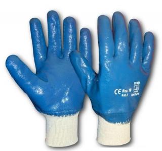 Pracovné rukavice máčané nitrile RNit-Spe Navy (Máčané nitrilové rukavice modré)