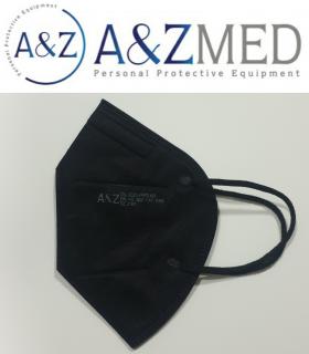 Respirátor FFP2 NR OLI-2025 čierny bez ventilu (100 ks)  (1 ks - 0,20 Eur - jednotlivo balené v sáčku)