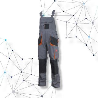 Urgent P Montérkové nohavice na traky ORG (sivá) (Pohodlné pracovné nohavice na traky)