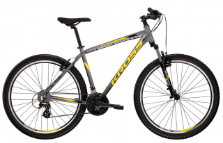 Bicykel Kross Hexagon 2.0 2022 27,5&quot;- Graphite/Black/Yellow Gloss L (21&quot;)