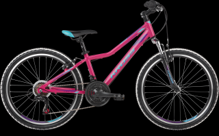 Detský bicykel 24&quot; Kross Lea JR 1.0 ružovo-modro-fialový