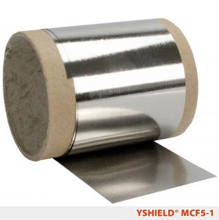 DOPREDAJ! fólia MCF5 na tienenie magnetického poľa širka 5cm, dĺžka 1m (Fólia na tienenie nízkofrekvenčných magnetických polí + nízko a vysokofrekvenčných elektrických polí)