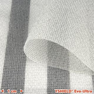 EM tieniaca tkanina EVOLUTION-ULTRA ™ šírka 200 cm (Polopriehľadná polyesterová elektricky vodivá tkanina na tienenie vysoko a nízkofrekvenčných elektromagnetických polí)