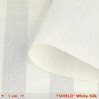 YSHIELD WHITE SILK ochranná hodvábna textília so striebrom
