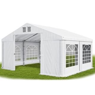 Párty stan (oceľ + pvc) 3x4x2m (PEVNÝ ZÁHRADNÝ STAN - 3m × 4m × 2m / 2,87m)