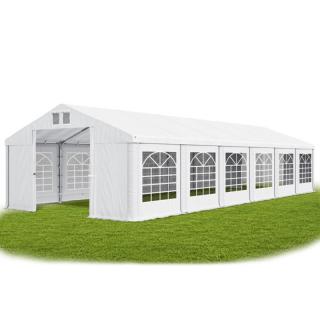 Párty stan (oceľ + pvc) 4x12x2m (PEVNÝ ZÁHRADNÝ STAN - 4m × 12m × 2m / 3,15m)