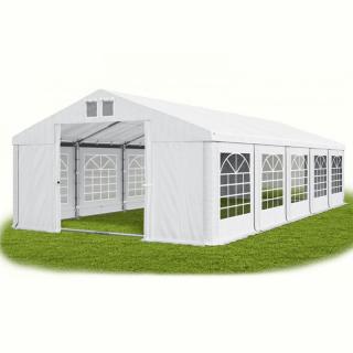 Párty stan (oceľ + pvc) 5x10x2m (PEVNÝ ZÁHRADNÝ STAN - 5m × 10m × 2m /2,91m)