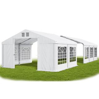 Párty stan (oceľ + pvc) 6x14x2m (PEVNÝ ZÁHRADNÝ STAN - 6m × 14m × 2m / 3,09m)