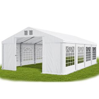 Párty stan (oceľ + pvc) 6x8x2m (PEVNÝ ZÁHRADNÝ STAN - 6m × 8m × 2m / 3,09m)