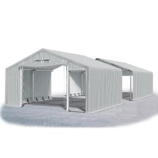 Skladovacie stany - Oceľ + PVC SFR 8x18x2,1m (PEVNÝ SKLADOVACÍ STAN  - 8m × 18m × 2,1m / 3,46m)