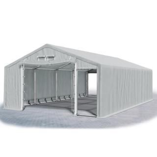 Skladovacie stany - Oceľ + PVC SFR 8x8x2,1m (PEVNÝ SKLADOVACÍ STAN  - 8m × 8m × 2,1m / 3,46m)