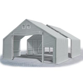 Stanové haly - Oceľ + PVC 10x16x3m (PEVNÝ SKLADOVACÍ STAN  - 10m × 16m × 3m / 5,70m)