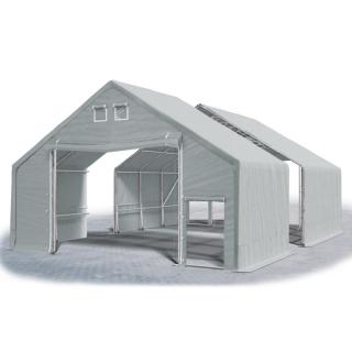 Stanové haly - Oceľ + PVC 10x24x3m (PEVNÝ SKLADOVACÍ STAN  - 10m × 24m × 3m / 5,70m)