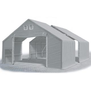 Stanové haly - Oceľ + PVC 10x32x3m (PEVNÝ SKLADOVACÍ STAN  - 10m × 32m × 3m / 5,70m)